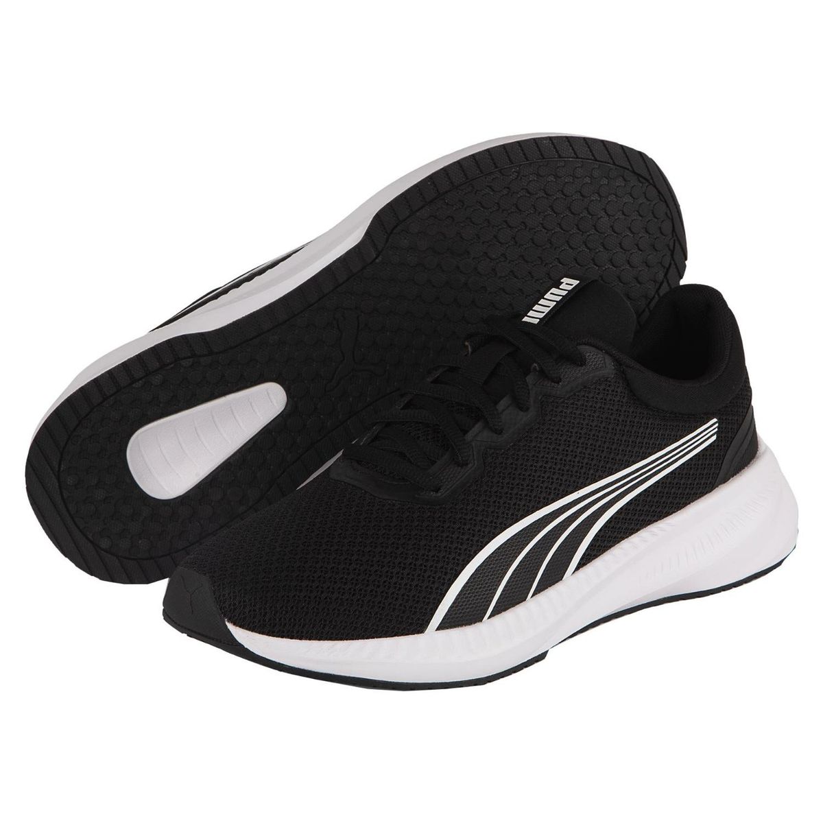 PUMA - Flyer Lite 3 Evo Zapatilla Running Hombre Negro Puma