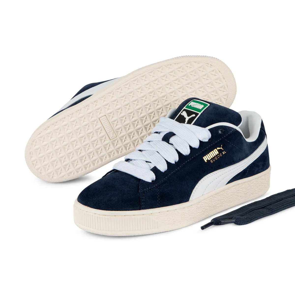 PUMA - Suede Xl Zapatilla Urbana Gamuza Azul Hombre Puma