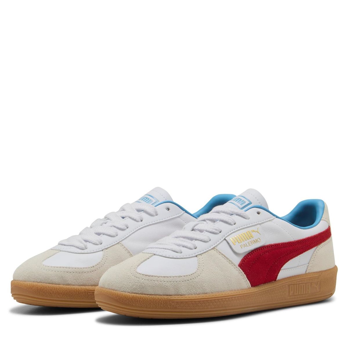PUMA - Palermo Lth Zapatilla Urbana Hombre Rojo Puma