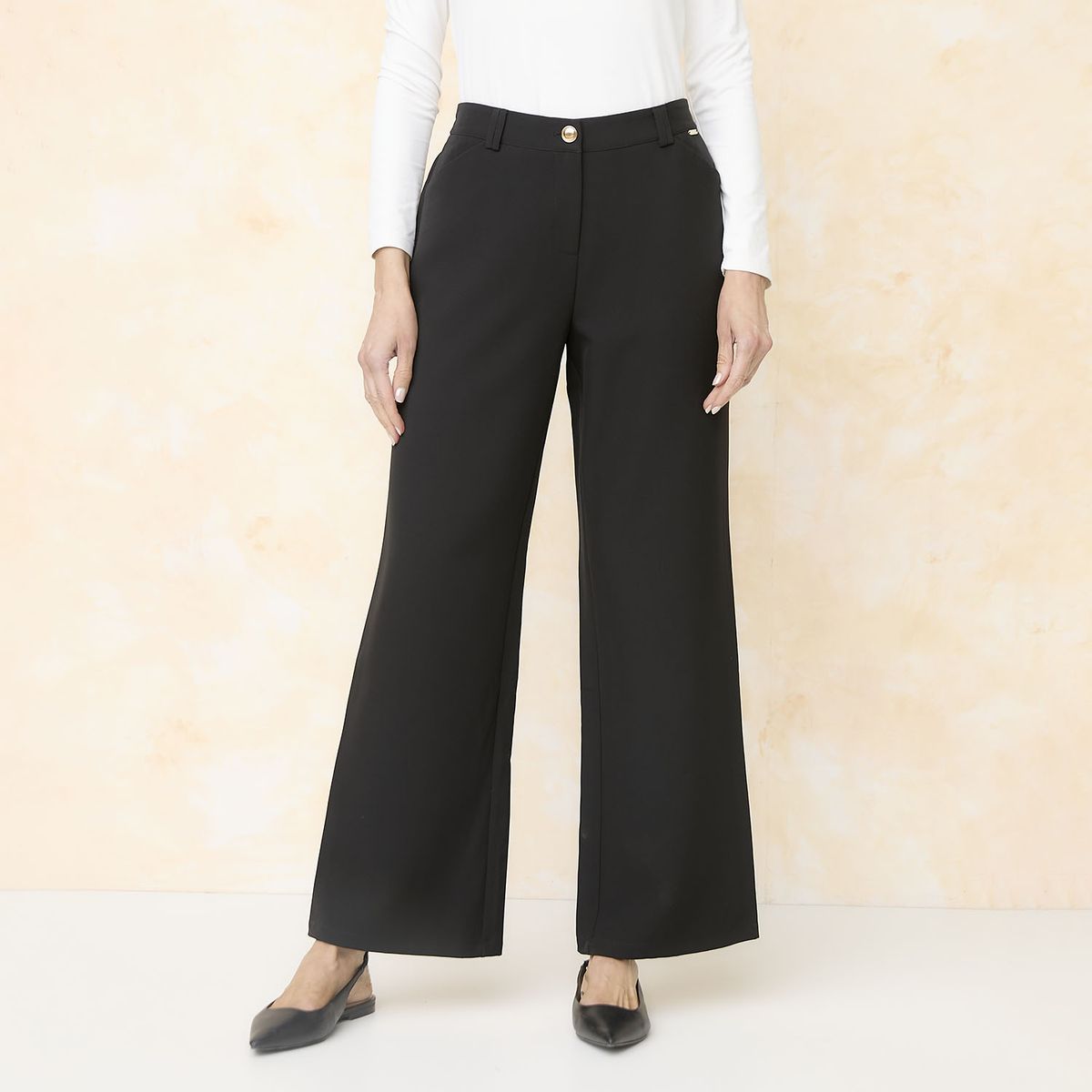 S COCCI - Pantalón Básico Tiro Alto Mujer S Cocci