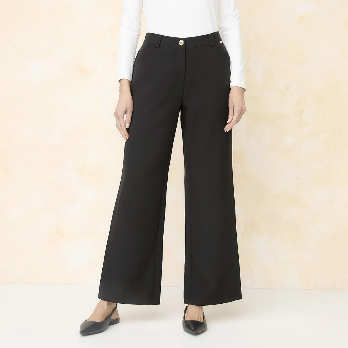 S COCCI - Pantalón Básico Tiro Alto Mujer S Cocci