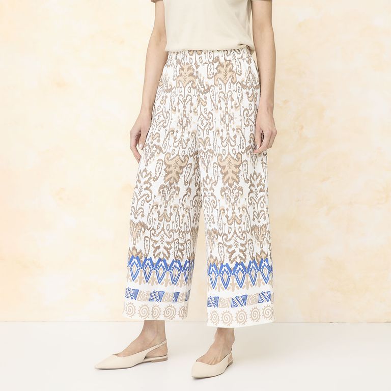 S COCCI Pantalón Wide Leg Tiro Alto Mujer