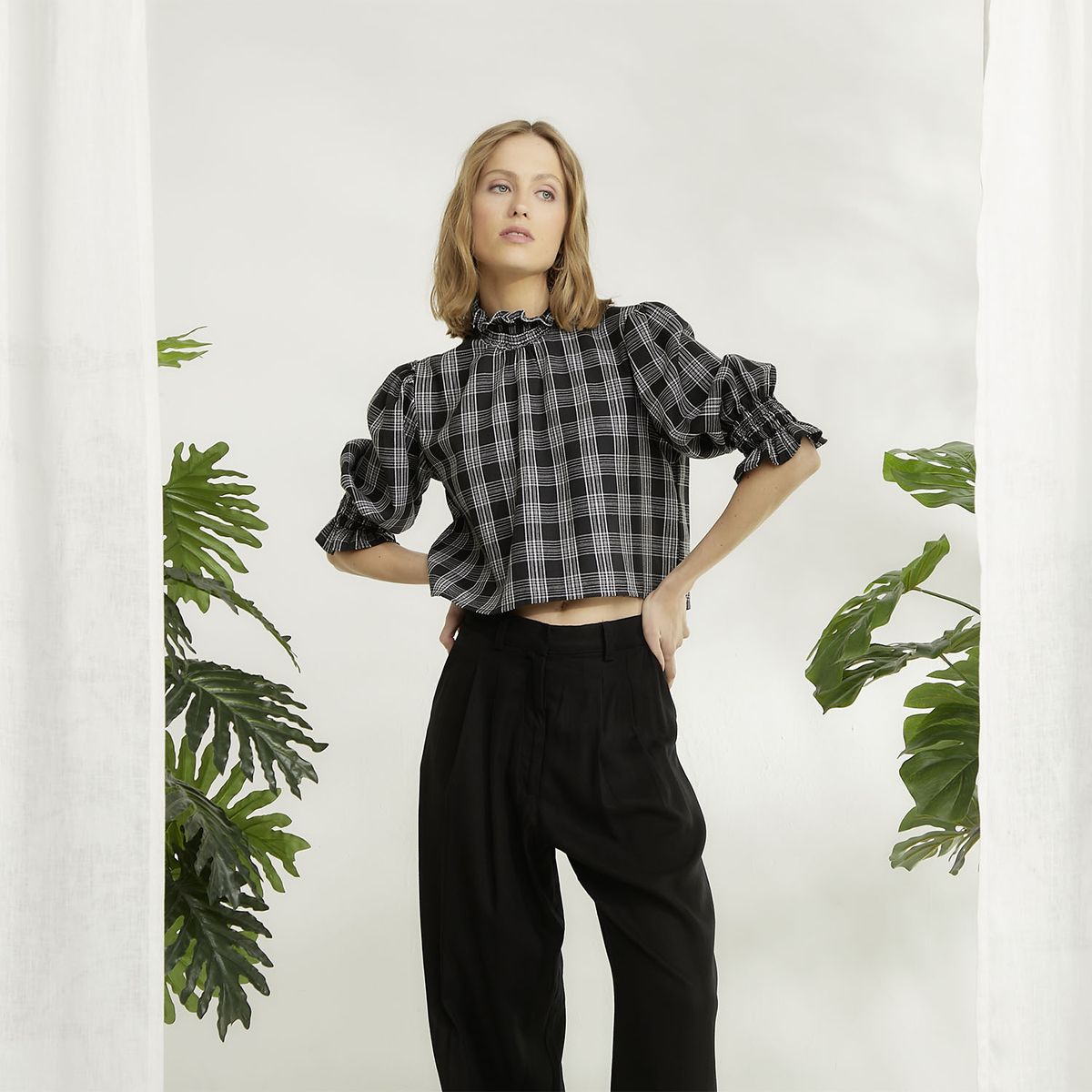 ROSSAMOLA - Blusa Manga Larga Algodón Mujer Rossamola