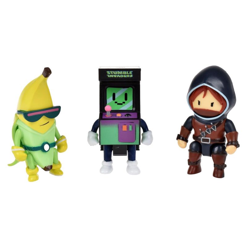 STUMBLE GUYS - Pack 3 Figuras 8 Cms Invaders Stumble Guys