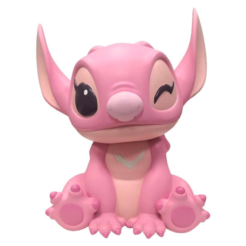 LILO & STITCH - Figura Alcancia Stitch 15 Cm Rosa Disney Juguetes
