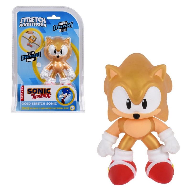 SONIC - Figura Strech 13 Cm Gold Sonic