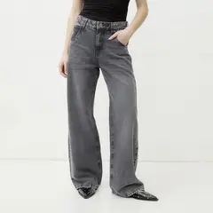 SYBILLA - Jeans Wide Leg Tiro Medio Mujer