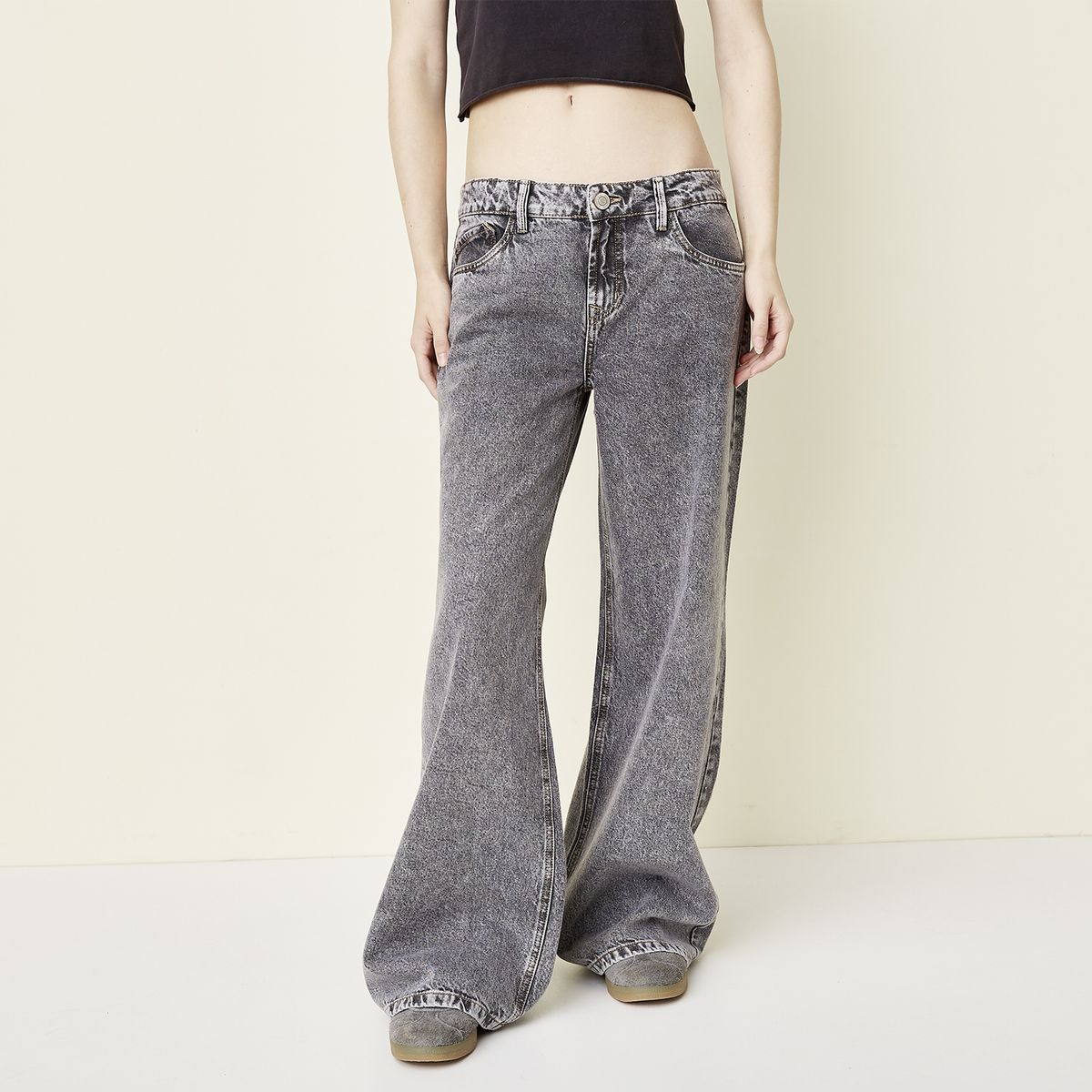 SYBILLA - Jeans Straight Tiro Medio Mujer Sybilla