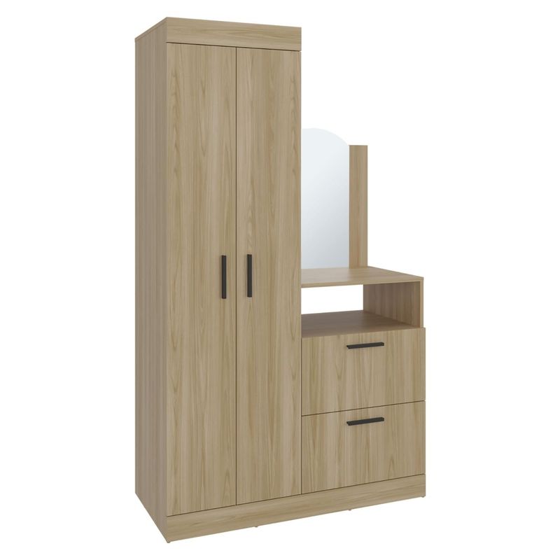 TUHOME - Closet Comoda Praga 3 Puertas 1 Cajon Fresno