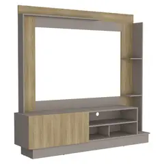TUHOME - Estante Tv 70" Doha Taupe Y Fresno