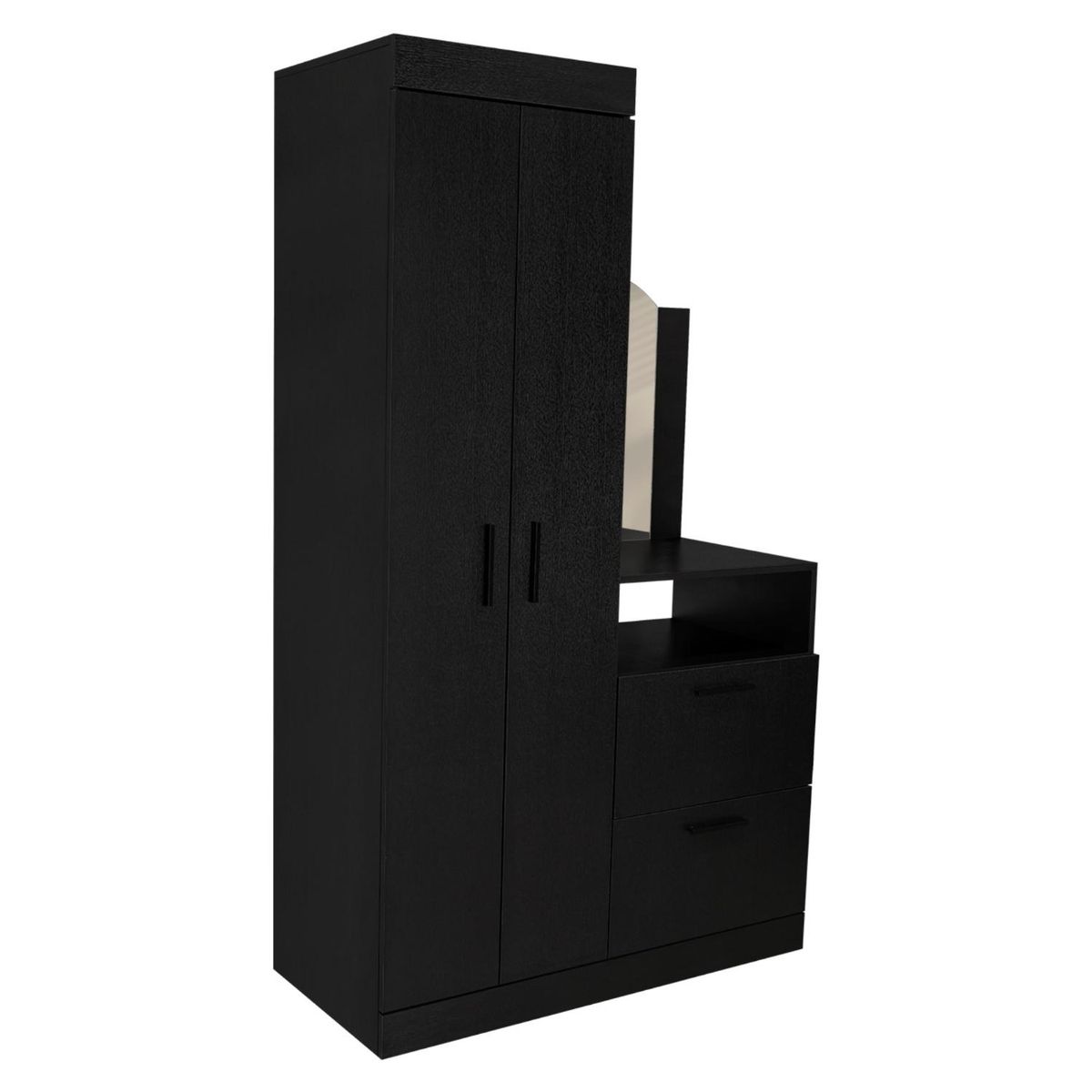 TUHOME - Closet Comoda Praga 3 Puertas 1 Cajon Wengue