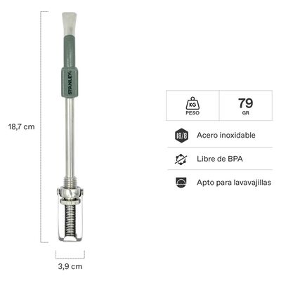 Imagen 2 del producto Bombilla Para Mate Spring Verde