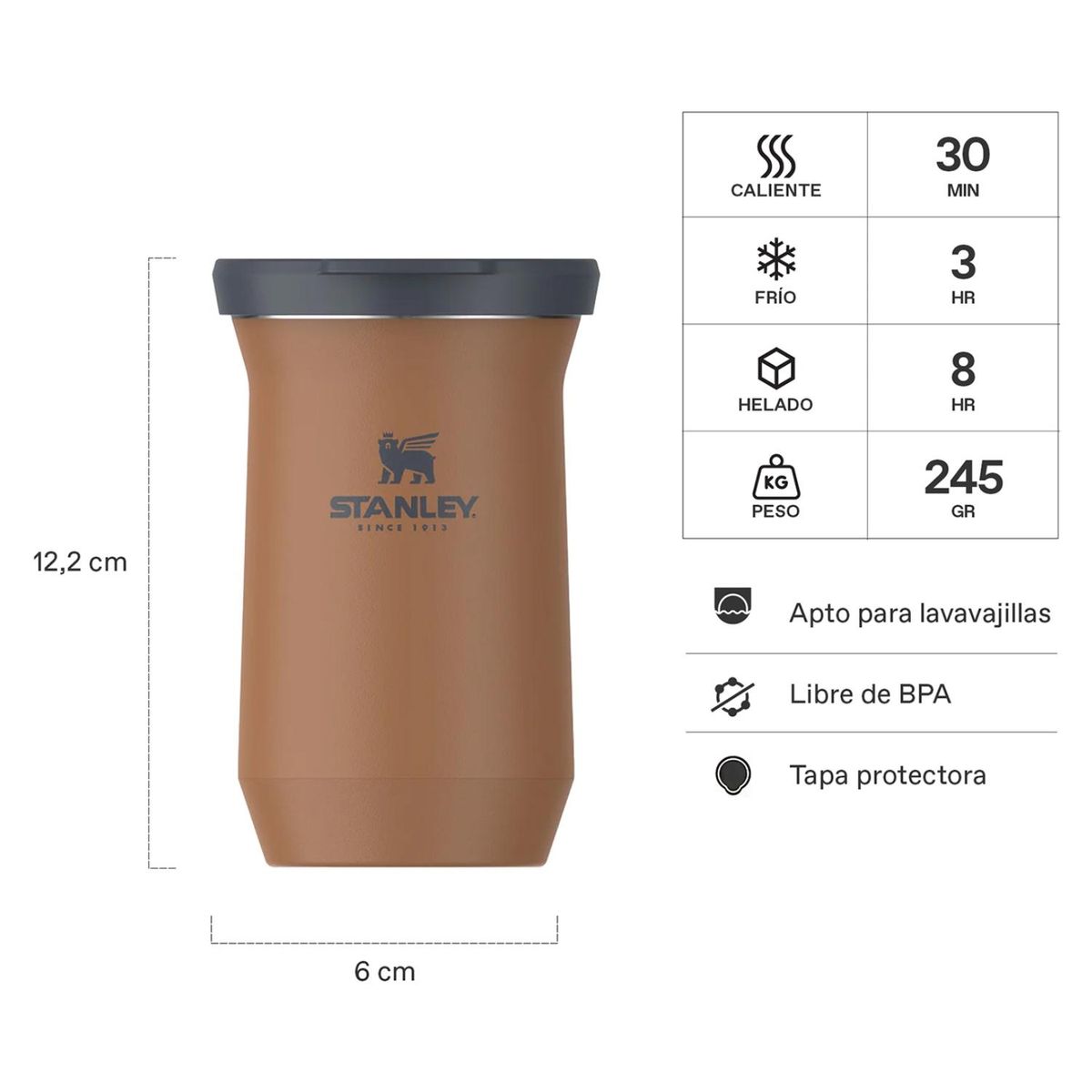 STANLEY - Matero Mate Slim Mug 200 ml Café Stanley