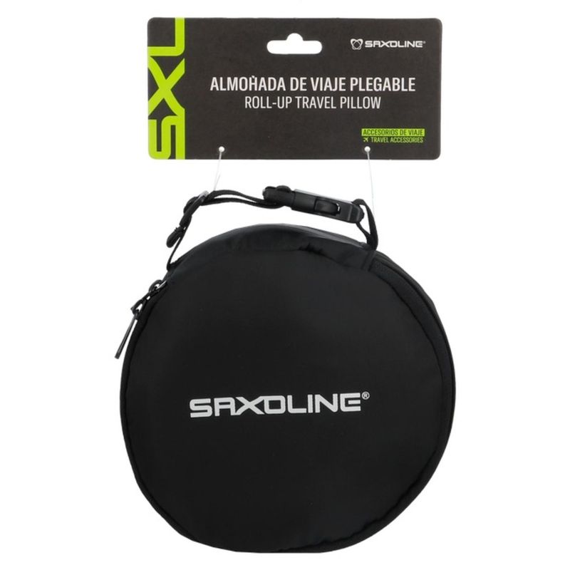 SAXOLINE - Almohada Cervical Enrollable Para Viaje Saxoline Negro