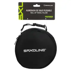 SAXOLINE - Almohada Cervical Enrollable Para Viaje Negro