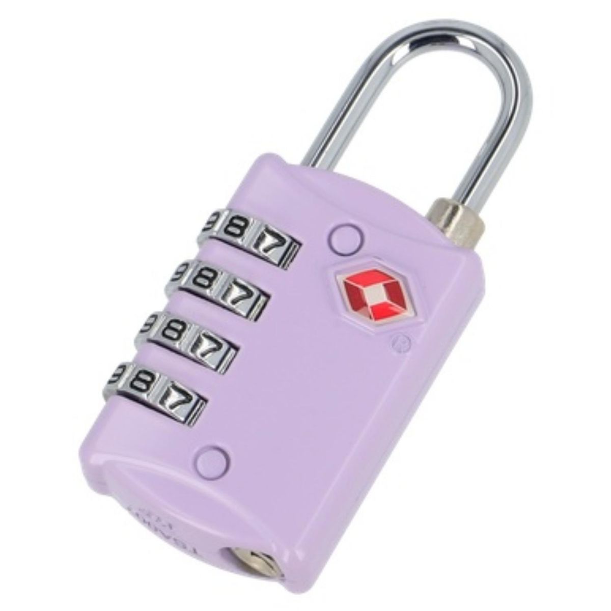 SAXOLINE - Candado Para Maleta Con 4 Diales Tsa Saxoline Lila