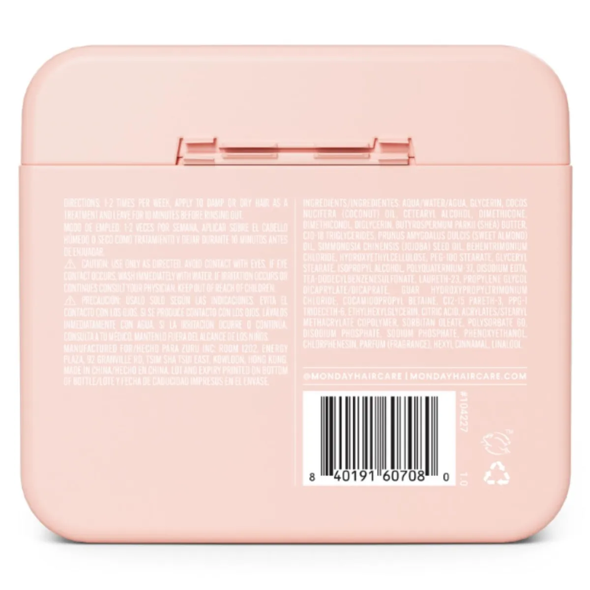 MONDAY - Mascarilla Capilar anti‑frizz y sedosa