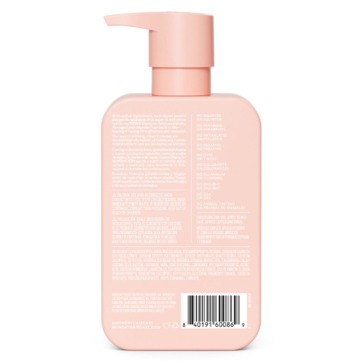 MONDAY - Shampoo reparador y nutritivo