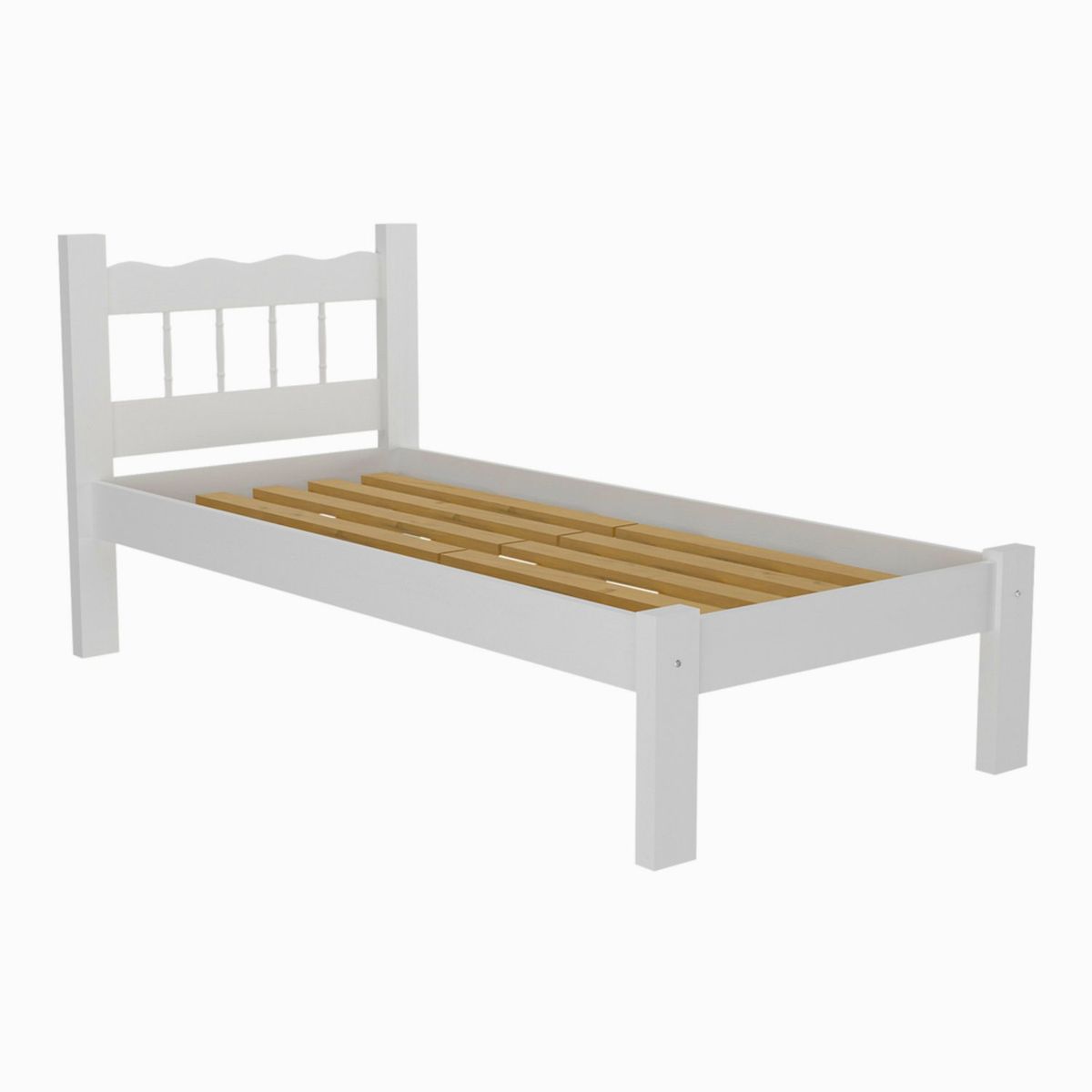 BE DESIGN - Cama 1 Plaza Berlin Blanca Be Design