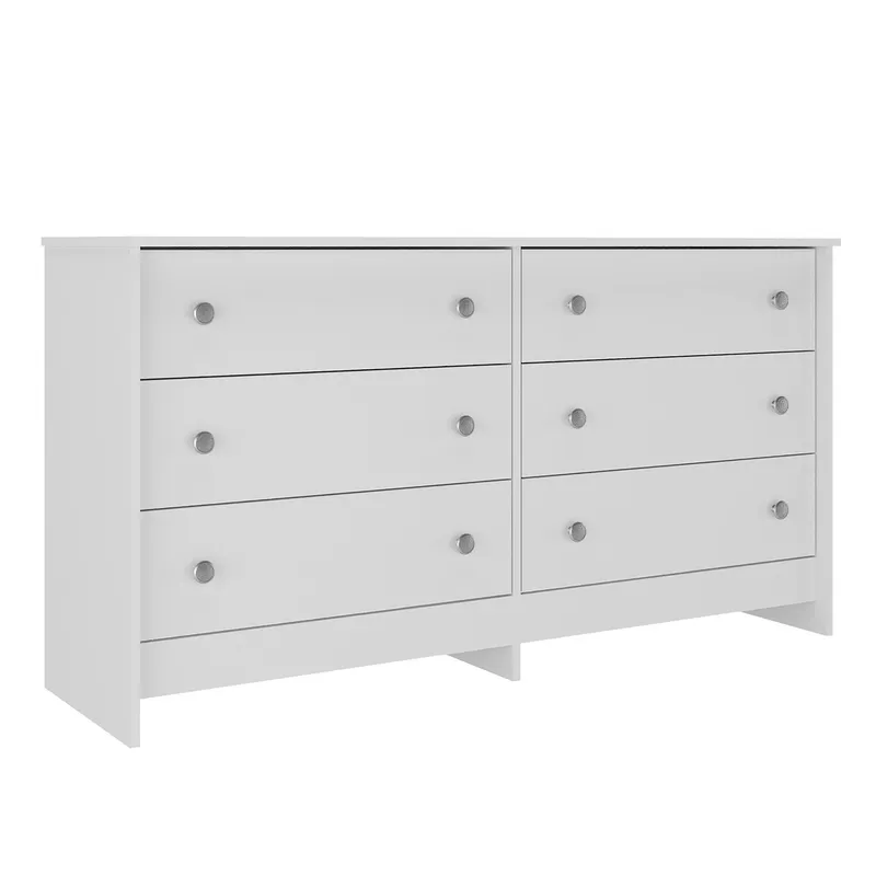 KIDSCOOL - Cómoda Duplex 6 Cajones Blanco Kidscool