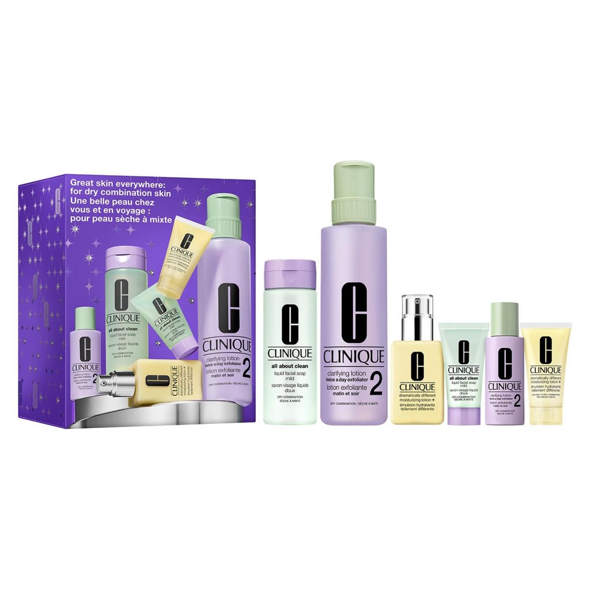 CLINIQUE - Set 3 Pasos Piel 2: Mixta-Seca Clinique