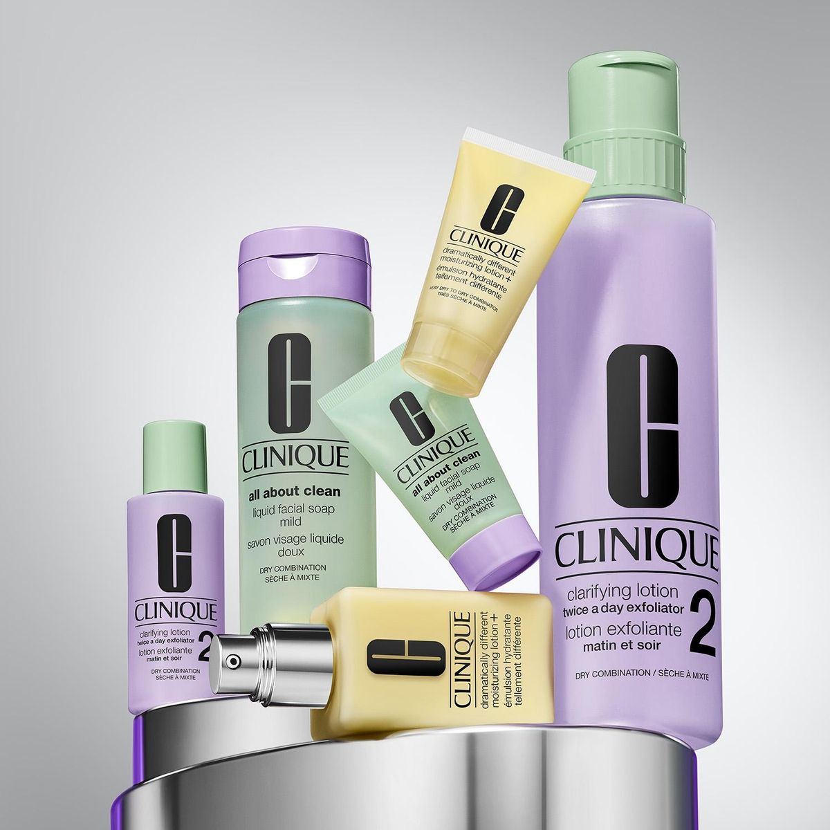 CLINIQUE - Set 3 Pasos Piel 2: Mixta-Seca Clinique