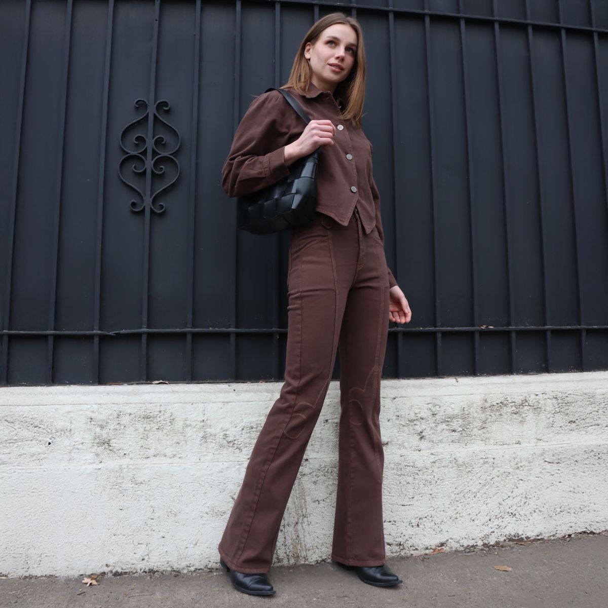 MARINA MIA - Pantalón Tiro Alto Mujer Marina Mia