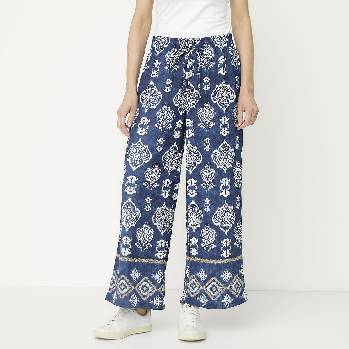 S COCCI - Pantalón Wide Leg Tiro Alto Mujer S Cocci