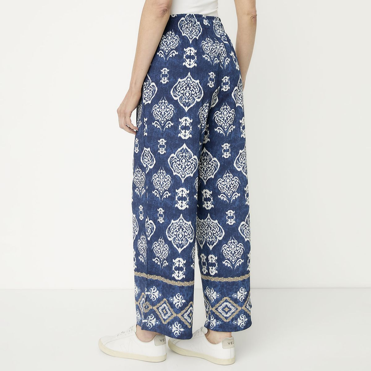 S COCCI - Pantalón Wide Leg Tiro Alto Mujer S Cocci