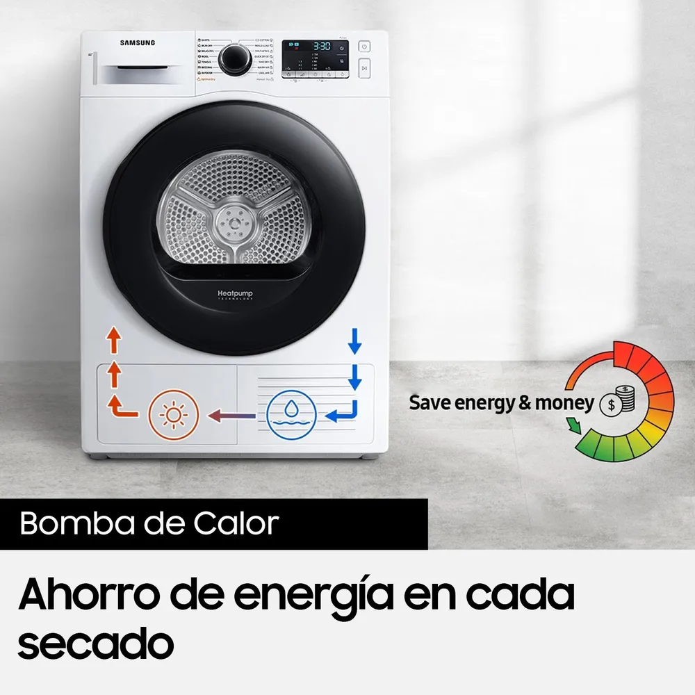 Samsung DV90CGC2A0AEZS 9 kg Blanco, foto 7