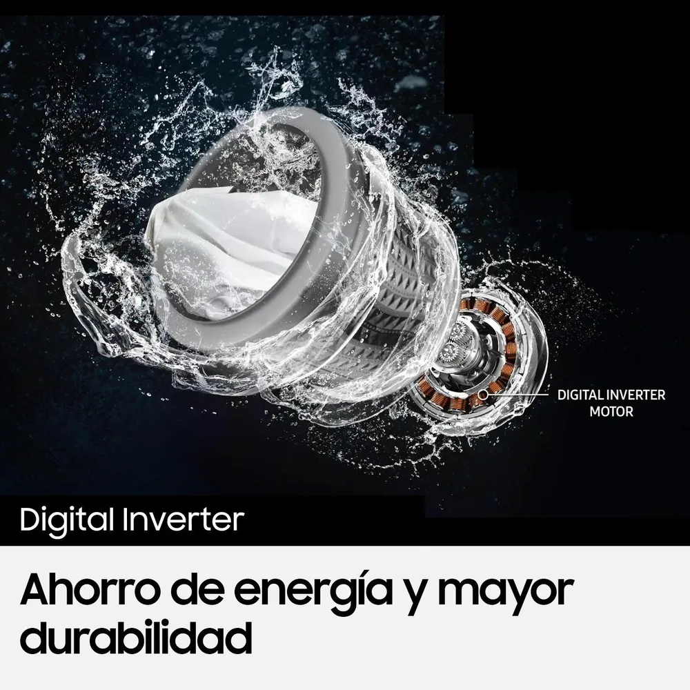 Lavadora Frontal 10.5kg con AI Energy Mode Acero Inoxidable, foto 7