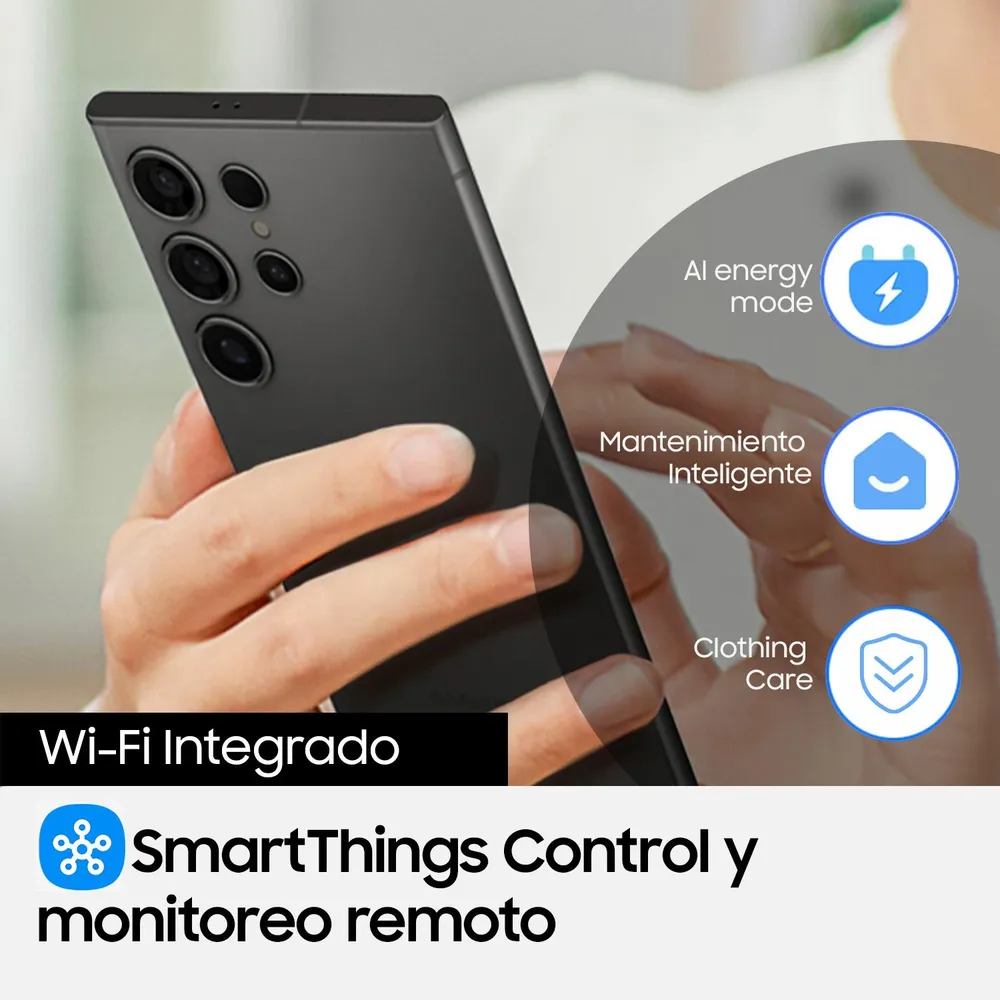 Lavadora Frontal 10.5kg con AI Energy Mode Acero Inoxidable, foto 8