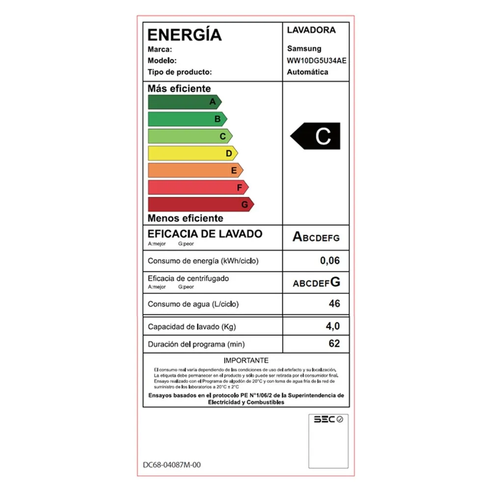 Lavadora Frontal 10.5kg con AI Energy Mode Acero Inoxidable, foto 10