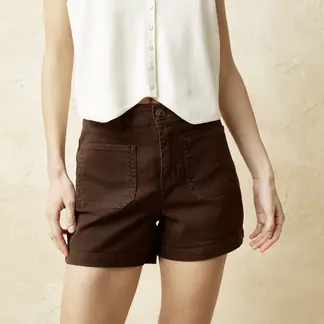 BASEMENT - Short Básico Tiro Medio Mujer