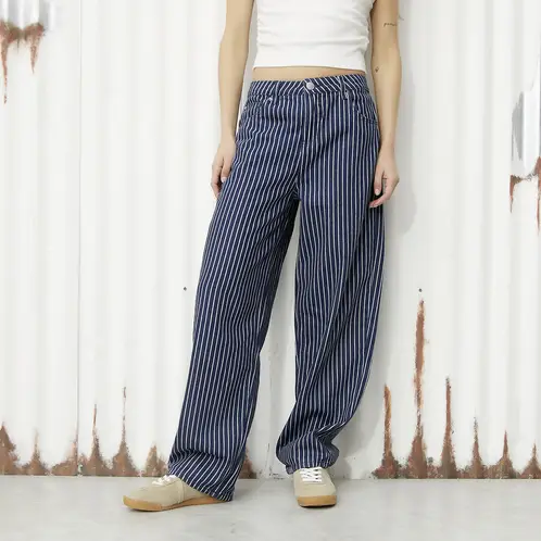 AMERICANINO - Jeans Baggy Tiro Medio Mujer