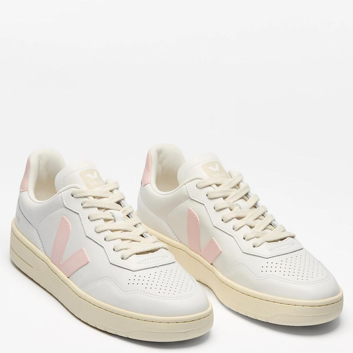VEJA - V-90 Zapatilla Urbana Mujer Cuero Blanco Veja