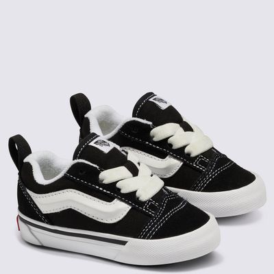 Imagen 2 del producto Knu Skool Elastic Lace Zapatilla Urbana Unisex Bebé Cuero Negro (21 a 26.5)