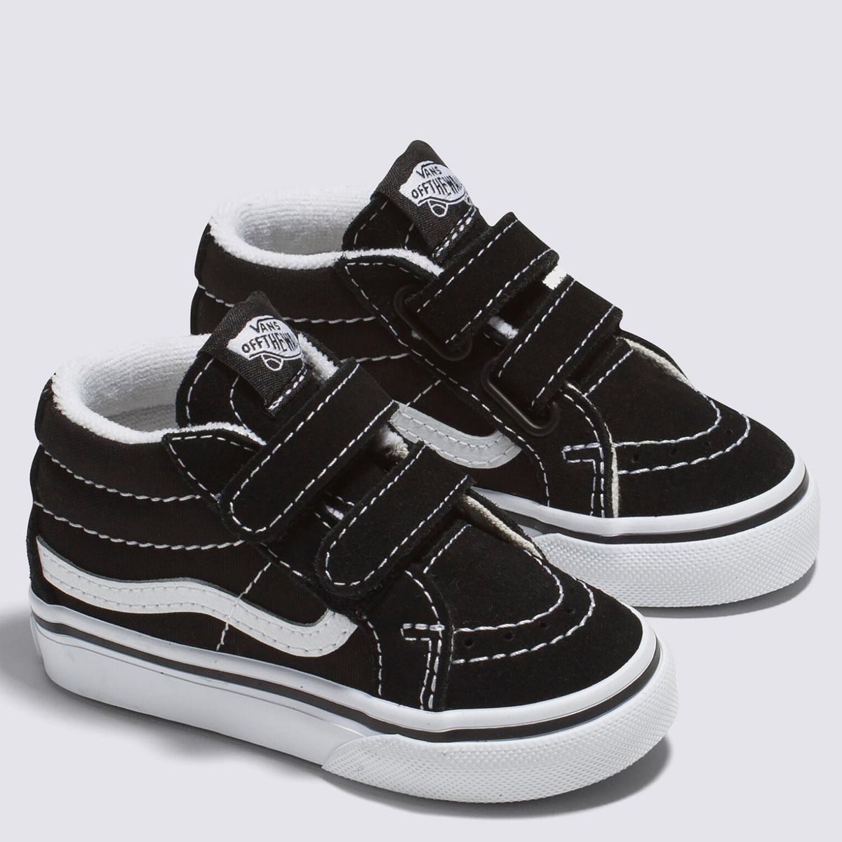 VANS - TD SK8-Mid Reissue V Zapatilla Urbana Unisex Cuero Negro (21 a 24.5) Vans