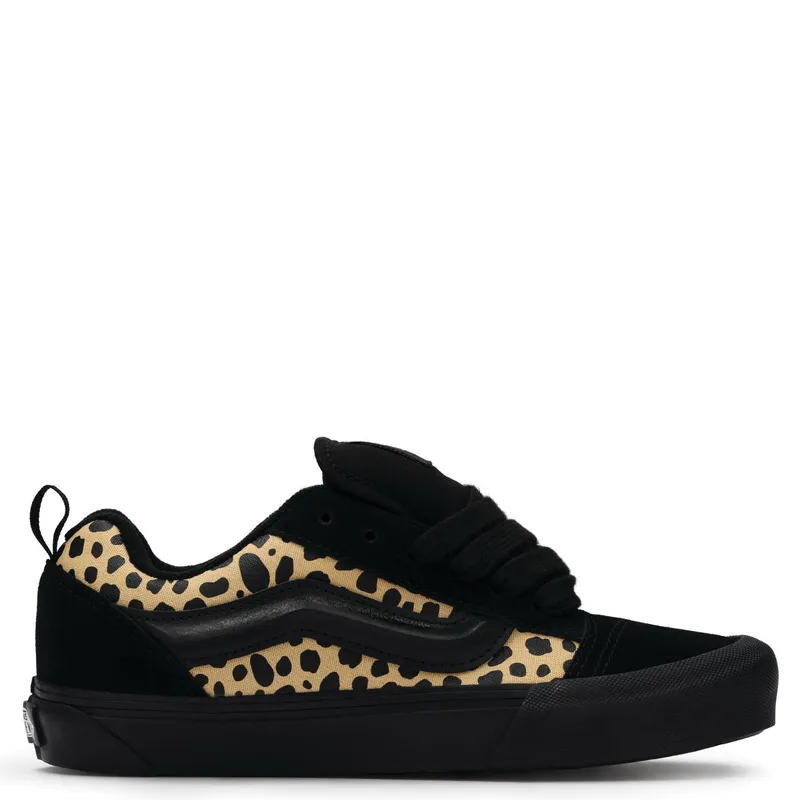 VANS - Knu Skool Zapatilla Urbana Unisex Adulto Cuero Negro Vans
