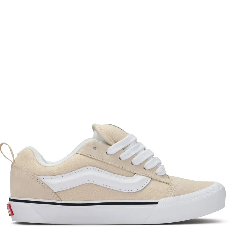 VANS - Knu Skool Zapatilla Urbana Unisex Adulto Cuero Beige Vans