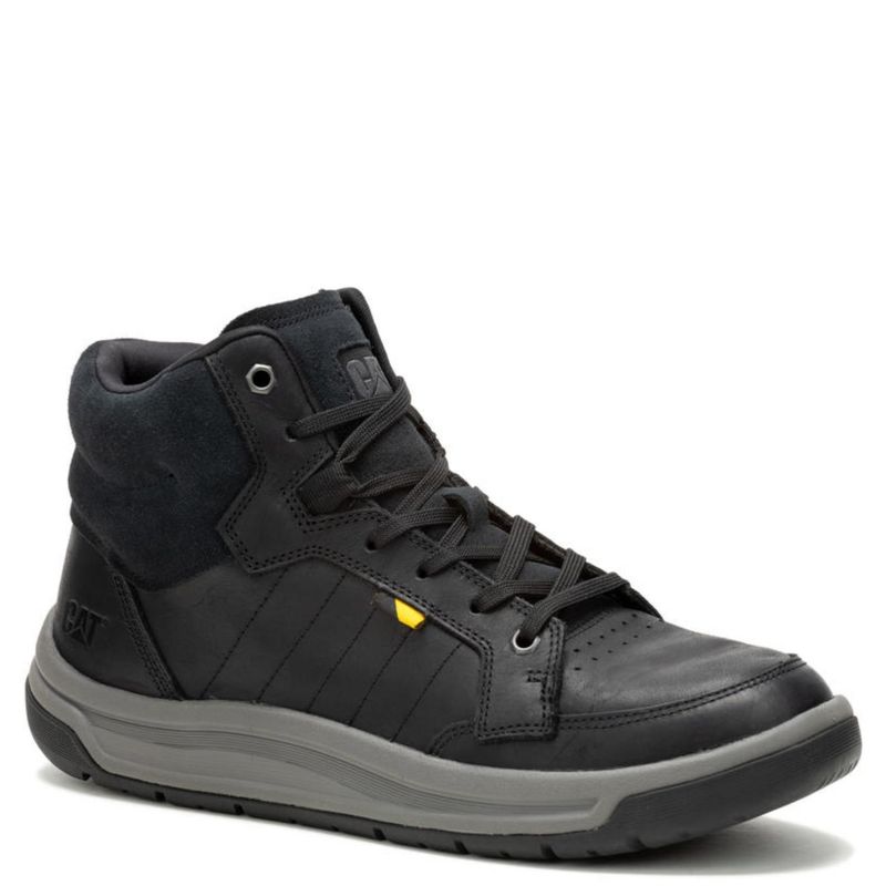 CAT - Apa Cush Zapatilla Urbana Hombre Cuero Negro Cat