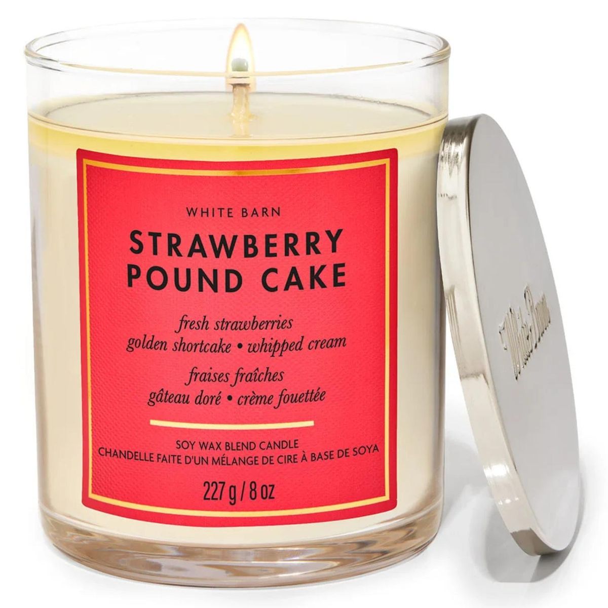 BATH & BODY WORKS - Vela Mediana Strawberrypound Cake Bath & Body Works