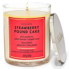 BATH & BODY WORKS - Vela Mediana Strawberrypound Cake