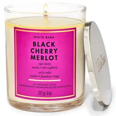 BATH & BODY WORKS - Vela Mediana Black Cherry Merlot