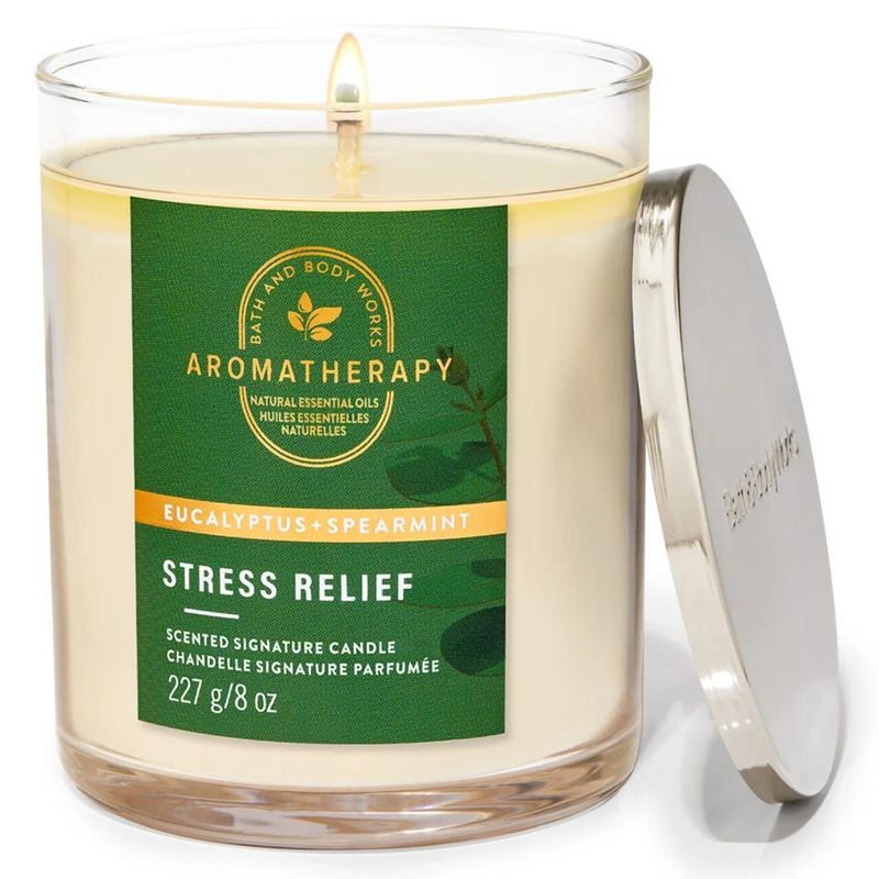 BATH & BODY WORKS - Vela Mediana Eucalyptus Spearmint Bath & Body Works