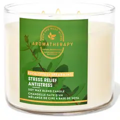 BATH & BODY WORKS - Vela Grande Eucalyptus Spearmint