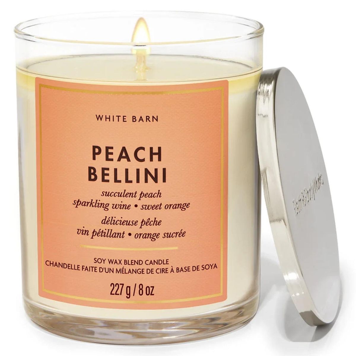 BATH & BODY WORKS - Vela Mediana Peach Bellini Bath & Body Works