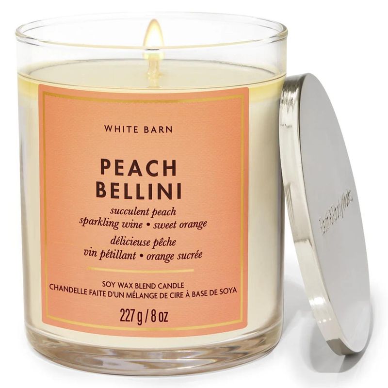 BATH & BODY WORKS - Vela Mediana Peach Bellini Bath & Body Works