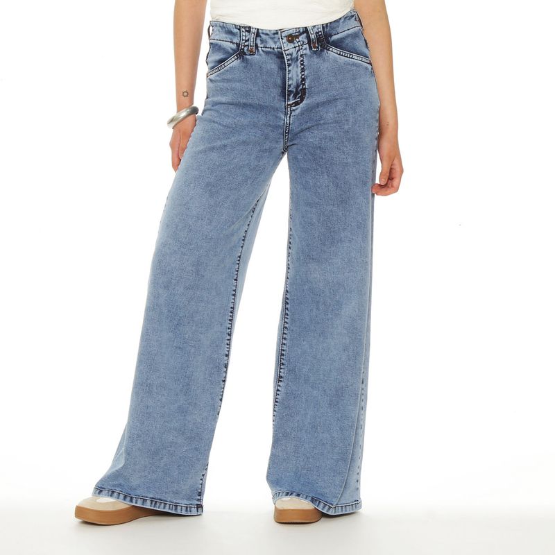 WADOS - Jeans Wide Leg Tiro Alto Mujer Wados