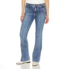WADOS - Jeans Flare Tiro Alto Mujer